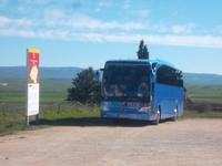 unser Bus - Parkplatz in Numantia
