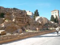 alte römische Stadtmauer in Zaragoza