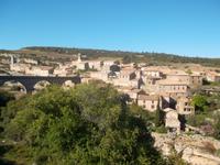 Blick auf das Katharerdorf Minerve