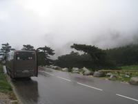 Regen und Nebel am Col de Bavella