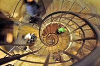 Treppe für den Aufstieg im Arc de Triomphe
