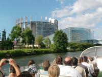 Strasbourg, Bootsfahrt, Europaparlament