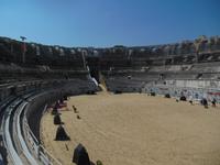 im Amphitheater Arles am Vorabend des l'Equestre 