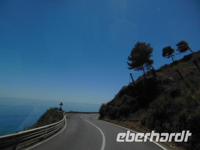 Weiterfahrt via Genua und Via Aurelia -San Remo 