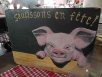 Würste auf dem Marché Fortville in Cannes 