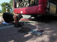 Panne im Frejus Waldgebiet 