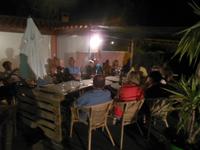 gemütlicher Sommerabend im Albatros Hotel 