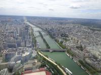Blick auf die Seine vom Eiffelturm
