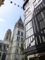 Blick auf die Kathedrale Notre Dame, Rouen