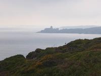 Aussicht vom Cap Fréhel auf die Burg Fort La Latte