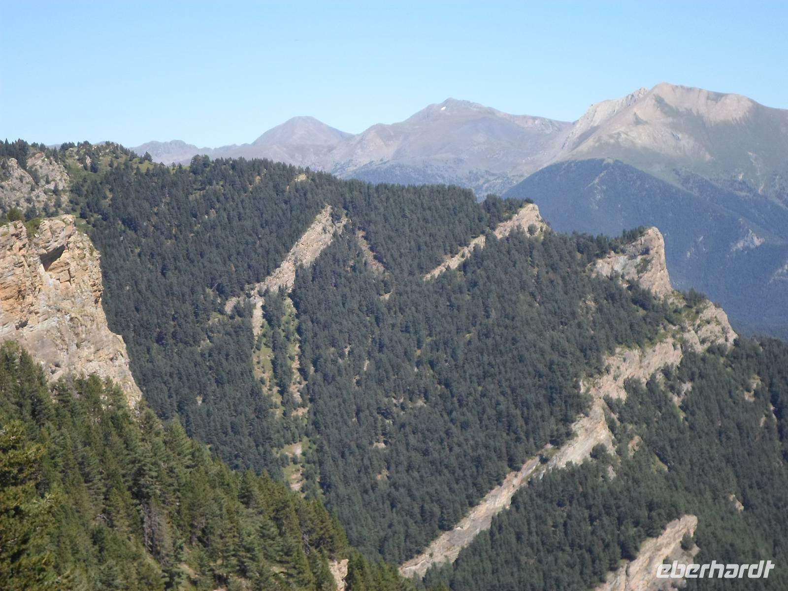 Blick vom Coll de la Botella