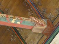 Schmuck an den Holzträgern