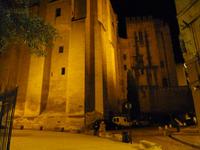 Papstpalast bei Nacht