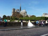 Notre Dame in Paris, von der Schlösserbrücke