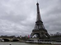 Blick auf den Eiffelturm vom 