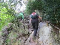 Kletterstelle in der Verdonschlucht