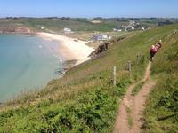 Blick auf die Baie des Trespassés