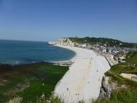 Etretat - Bucht von Etretat mit Falaise d´Amont