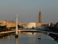 Le Havre - Blick zu Le Volcan und Josephskirche