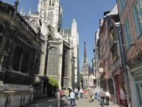 Rouen - Kirche St. Maclou und Fachwerkhäuser