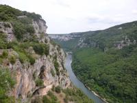 Blick auf Ardeche bei der Grotte de la Madeleine 