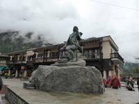 Chamonix - Denkmal an Saussure