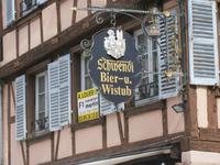 Bekannte und beliebte Gaststätte in Colmars Gerberviertel