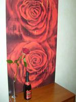 Empfang auf der Arosa LUNA - Sekt und Rose