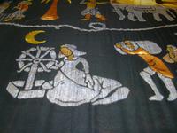 Flockdruck auf Seide