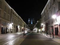 Rue Jeanne d'Arc in Orléans bei Nacht