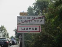 Ortsschild von Saumur