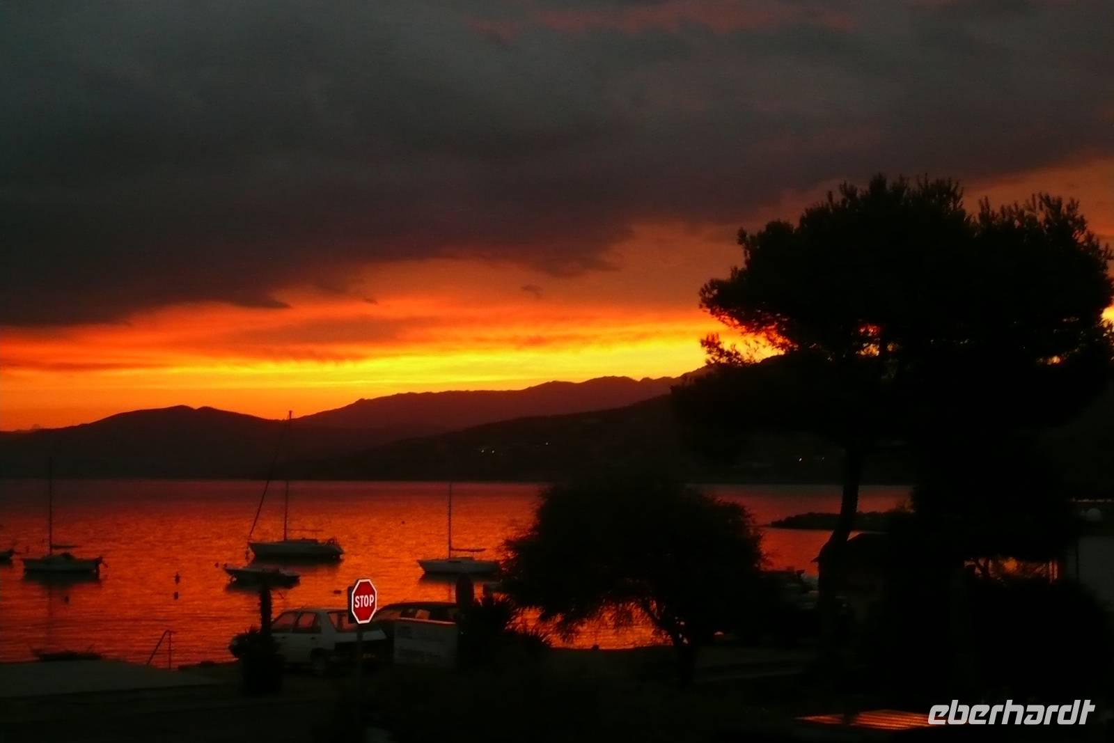 Île Rousse Sonnenuntergang