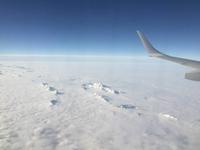 433Rückflug - Die Spitzen der höchsten Alpengipfel im Wolkenmeer