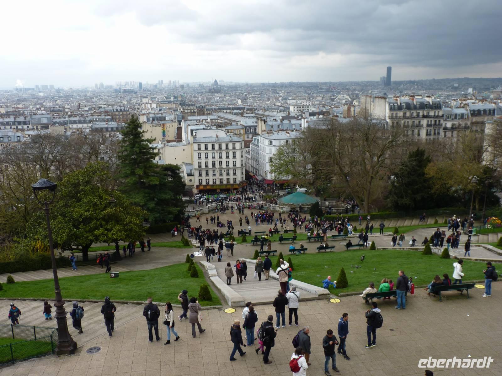 Blick vom Montmartre auf Paris