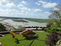 Le Mont St. Michel - Hubschrauberübung