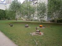 Ideenreiche Gestaltung der wenigen Grünanlagen