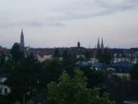 Die Silhouette von Straßburg von gleicher Stelle aus