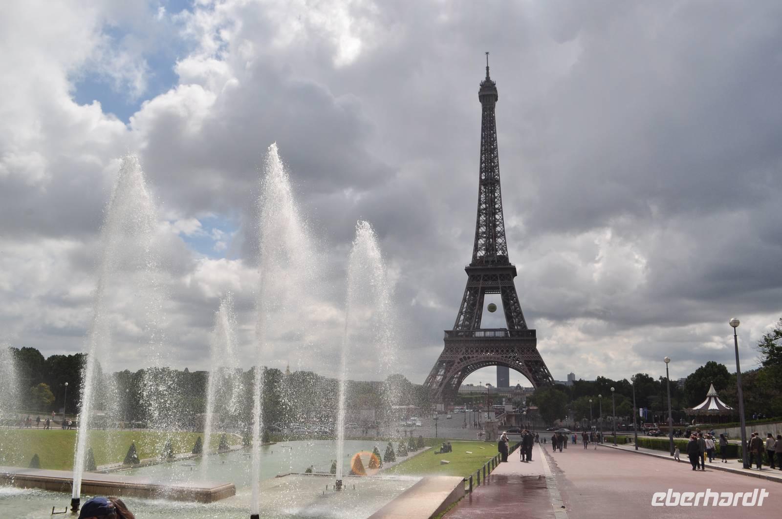 Trocadero - Blick zum Eiffelturm 