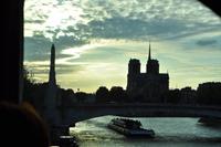 Notre Dame de Paris im Sonnenuntergang