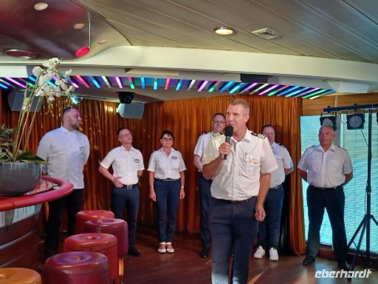 AROSA - Vorstellung der Abteilungsoffiziere durch den Hotelmanager Andreas