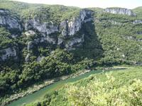 Ausflug in die Ardeche - Blick auf die Ardeche an der 
