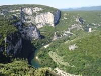 Ausflug in die Ardeche - Blick auf die Ardeche