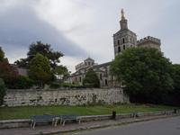 Avignon - Papstpalast , Aufgang zum Park