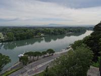Avignon - Papstpalast , Blick vom Park