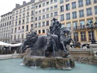 Bartholdi-Brunnen auf der Place des Terreaux 