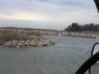 Blick auf das Mittelmeer aus dem Jeep