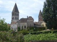 Blick auf die Abbaye St.Philibert in Tournus