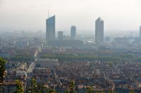Blick auf die Skyline von Lyon