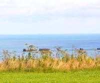 Blick in die Ferne in Arromanches