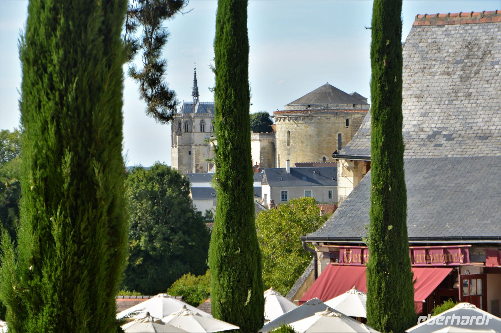 Blick vom Clos Lucé zum Schloß von Amboise